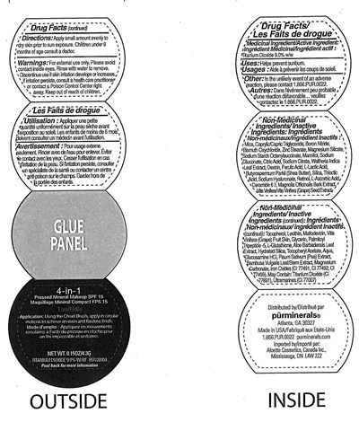 Image Of Label (4 In 1  Pressed Mineral Spf 15 Tan)